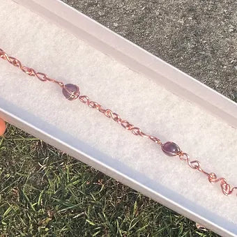 Copper & Crystal Bracelet