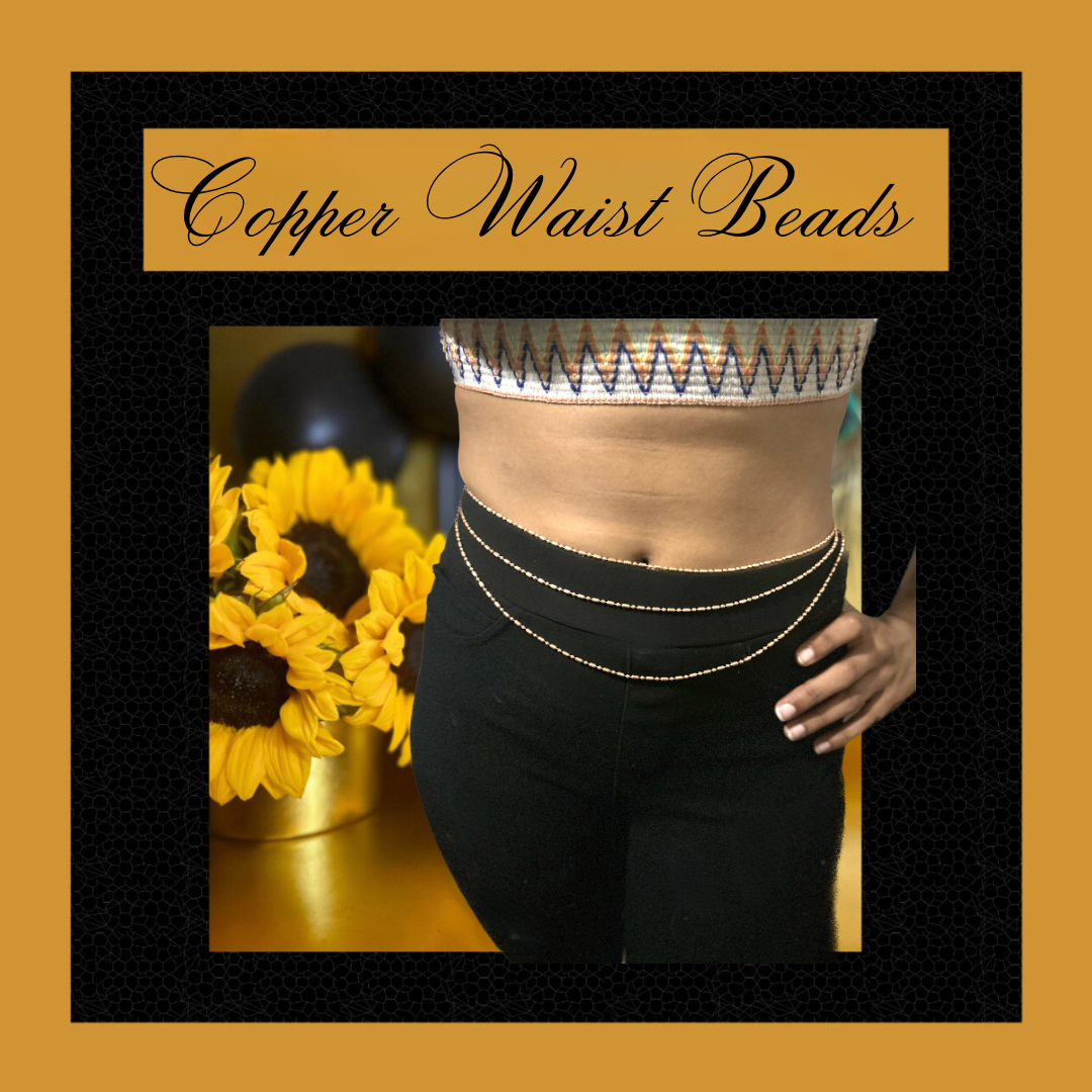 Copper Waist Beads 2 Strands