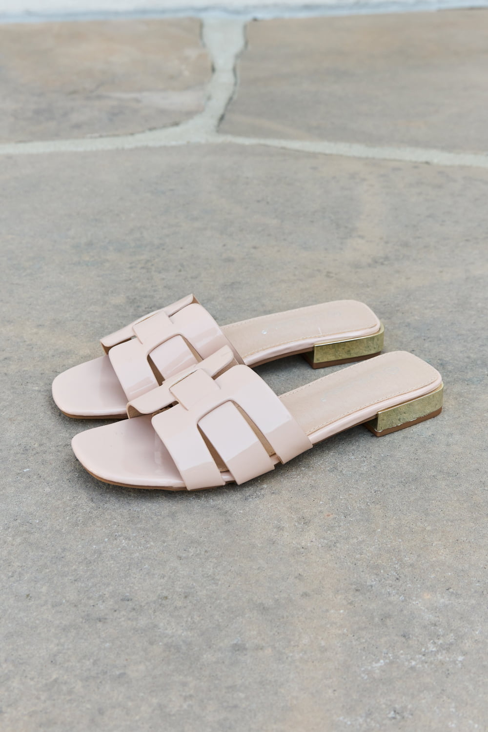 Weeboo Walk It Out Slide Sandals in Nude