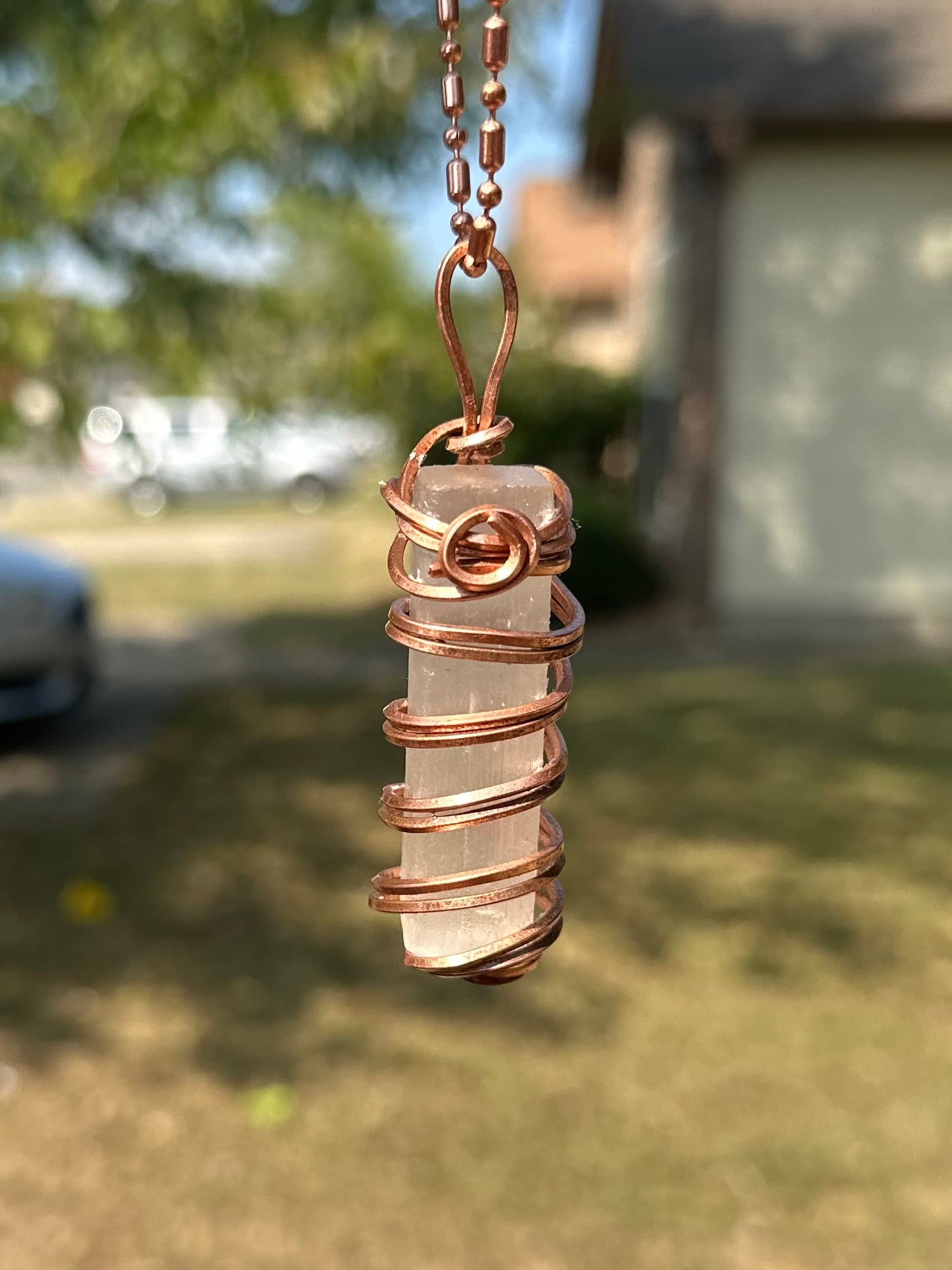 Selenite Pendant