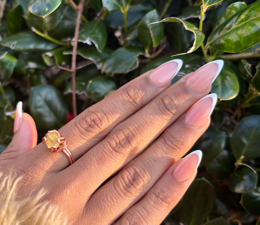 Oshun Golden Apatite Ring