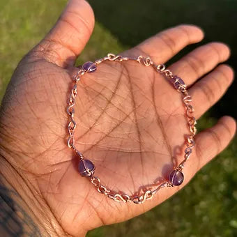 Copper & Crystal Bracelet