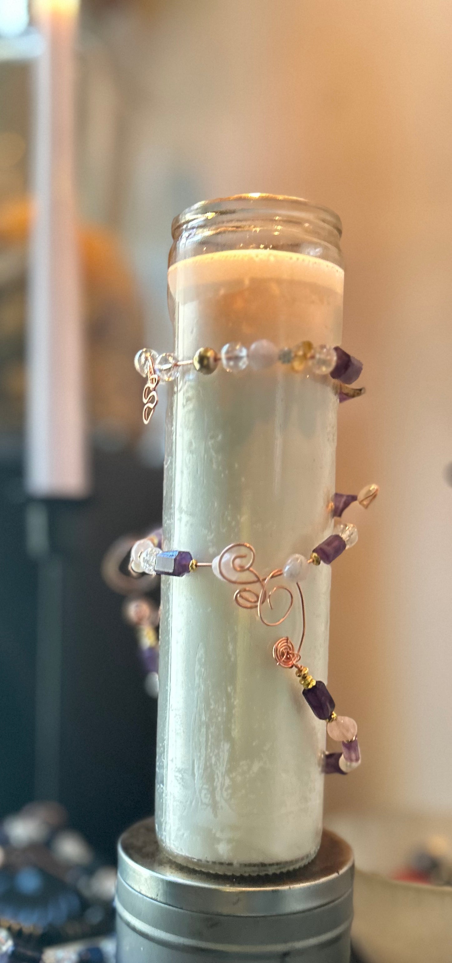 Amethyst & Rose Bracelets